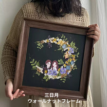 画像をギャラリービューアに読み込む, 名入れ プリザーブドフラワー フォトフレーム 月 写真入り オーダーメイド 結婚祝い プレゼント