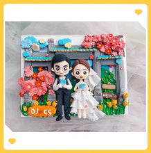 画像をギャラリービューアに読み込む, オリジナルフィギュア 3dフォトフレーム|結婚祝い 誕生日プレゼント|似顔絵 おしゃれ ギフト|Unimstar