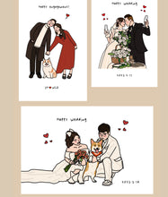 画像をギャラリービューアに読み込む, 手描き 写真立て フォトフレーム 似顔絵 結婚祝い プレゼント