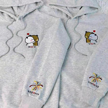 画像をギャラリービューアに読み込む, 名入れ 文字 刺繍入り カスタマイズ可能 スウェット パーカー 裏起毛 トレーナー フーディー クリスマスプレゼント