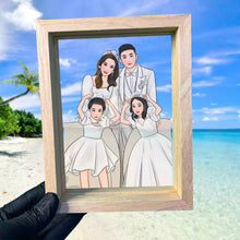 画像をギャラリービューアに読み込む, 写真から手描きイラストに フォトフレーム・写真たて|結婚祝い 記念日 プレゼント|Unimstar