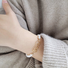 画像をギャラリービューアに読み込む, お名前をカスタマイズできる パールブレスレット|クリスマスプレゼント 誕生日ギフト|Unimstar