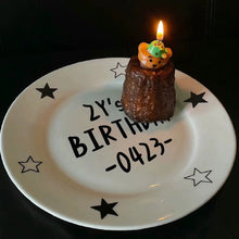画像をギャラリービューアに読み込む, オーダーメイド 名前文字入り 日付入りお皿 食器 パン ケーキ皿 デザートプレート おしゃれ かわいい 誕生日 記念日 バレンタインデー