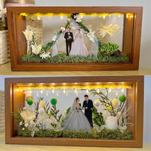 画像をギャラリービューアに読み込む, カスタマイズ可能な写真入りフォトフレーム プリザーブドフラワー|結婚祝い おしゃれ プレゼント|Unimstar