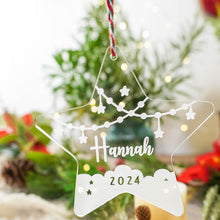 画像をギャラリービューアに読み込む, 名入れアクリル製星型クリスマスオーナメント|名前をカスタマイズできる プレゼント ギフト|Unimstar