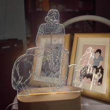 画像をギャラリービューアに読み込む, 写真からオリジナルLEDランプ|結婚祝い 誕生日プレゼント|似顔絵 カスタム ギフト|Unimstar