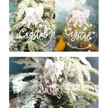 画像をギャラリービューアに読み込む, 名入れアクリル製クリスマスオーナメント|名前をカスタマイズできるクリスマスプレゼント ギフト|Unimstar