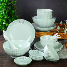 画像をギャラリービューアに読み込む, オーダーメイド 文字入り写真入りお茶碗お皿 食器セット 磁器