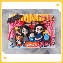 画像をギャラリービューアに読み込む, オリジナルフィギュア 3dフォトフレーム|結婚祝い 誕生日プレゼント|似顔絵 おしゃれ ギフト|Unimstar