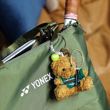 画像をギャラリービューアに読み込む, 名入れ テニスベア キーチェーン 茶色