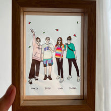 画像をギャラリービューアに読み込む, 手描き 写真立て フォトフレーム 似顔絵 結婚祝い プレゼント