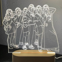 画像をギャラリービューアに読み込む, 写真からオリジナルLEDランプ|結婚祝い 誕生日プレゼント|似顔絵 カスタム ギフト|Unimstar