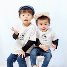 画像をギャラリービューアに読み込む, 【オーダーメイド】大人用Tシャツ☆名前入り☆ファミリーデザイン☆ 家族写真☆ ホワイト