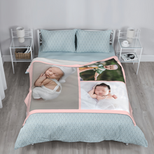 画像をギャラリービューアに読み込む, 4枚写真カスタマイズブランケット