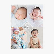 画像をギャラリービューアに読み込む, 4枚写真 名入れ ブランケット