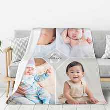 画像をギャラリービューアに読み込む, 4枚写真 名入れ ブランケット