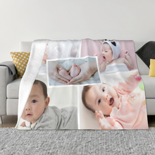 画像をギャラリービューアに読み込む, 5枚写真組み合わせ オリジナルブランケット