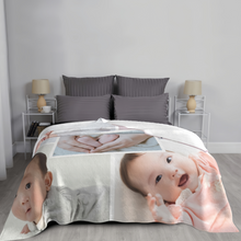 画像をギャラリービューアに読み込む, 5枚写真組み合わせ オリジナルブランケット