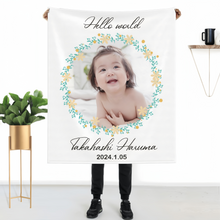 画像をギャラリービューアに読み込む, 写真 名入れブランケット 花