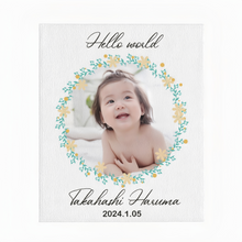 画像をギャラリービューアに読み込む, 写真 名入れブランケット 花