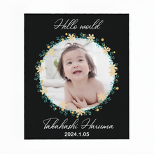 画像をギャラリービューアに読み込む, 写真 名入れブランケット 花