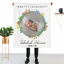 画像をギャラリービューアに読み込む, 写真 名入れ ブランケット 果実