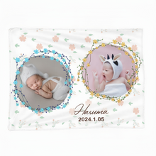 画像をギャラリービューアに読み込む, フラワーリング写真入りブランケット