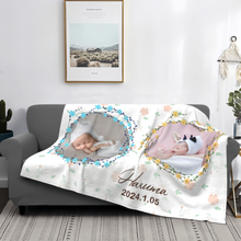 画像をギャラリービューアに読み込む, フラワーリング写真入りブランケット