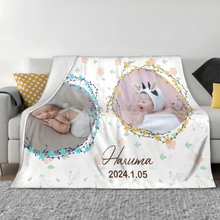 画像をギャラリービューアに読み込む, フラワーリング写真入りブランケット