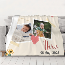 画像をギャラリービューアに読み込む, ベビーブランケット 写真入りブランケット オーダーメイド ブランケット 出産 祝い プレゼント