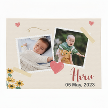 画像をギャラリービューアに読み込む, 写真入り 名入れ オリジナルブランケット