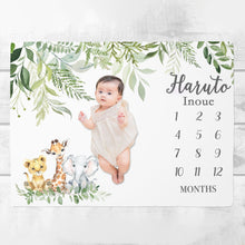 画像をギャラリービューアに読み込む, 寝相アートマット・ブランケット・マイルストーンブランケット