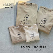 画像をギャラリービューアに読み込む, 【オーダーメイド】大人用トレーナー ☆名前入り☆ファミリーデザイン☆ 家族写真☆
