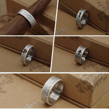 画像をギャラリービューアに読み込む, 刻字 写真彫刻 似顔絵 カップルリング オーダーメイド 指輪 シルバー クリスマスプレゼント