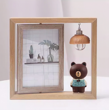 画像をギャラリービューアに読み込む, オーダーメイド旋回式両面フォトフレーム くま
