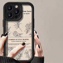 画像をギャラリービューアに読み込む, iPhoneケース 山茶花 スマホケース レトロ スケッチ風