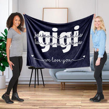 画像をギャラリービューアに読み込む, お名前入りブランケット | 出産祝いの贈り物 | パーソライズ・ブランケット|ニックネーム・キッズネームII01 名入れギフトー