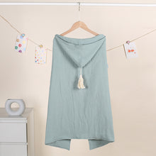 画像をギャラリービューアに読み込む, 名入れフード付きバスタオル ブランケット グリーン