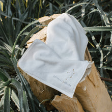 画像をギャラリービューアに読み込む, オーダーメイド 名入れタオル 日付入り星座刺繍フェイスタオル コットン