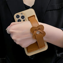 画像をギャラリービューアに読み込む, iPhoneケース ハンドベルト付き カードポケット カード入れ   スマホケース