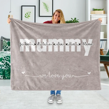 画像をギャラリービューアに読み込む, お名前入りブランケット | 出産祝いの贈り物 | パーソライズ・ブランケット|ニックネーム・キッズネームII01 名入れギフトー