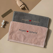 画像をギャラリービューアに読み込む, オーダーメイド 名入れタオル 刺繍入りマフラータオル コットン