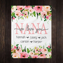 画像をギャラリービューアに読み込む, お名前入りブランケット | 出産祝いの贈り物 | パーソライズ・フローラ11| 名入れギフトー