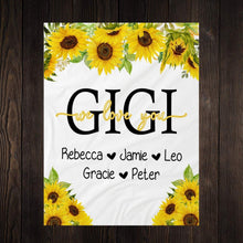 画像をギャラリービューアに読み込む, お名前入りブランケット | 出産祝いの贈り物 | パーソライズ・フローラブランケット 10 名入れギフトー