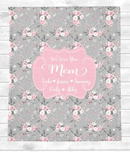 画像をギャラリービューアに読み込む, お名前入りブランケット | 出産祝いの贈り物 | パーソライズ・フローラ05| 名入れギフトー