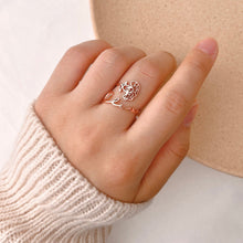 画像をギャラリービューアに読み込む, 【オーダーメイド】誕生花♡名入りの指輪 リング