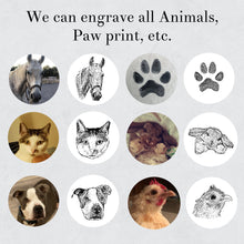 画像をギャラリービューアに読み込む, 犬・猫の写真入り ネックレス|ペット 名入れ アクセサリー|チャーム 刻印 オーダーメイド|Unimstar