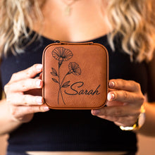 画像をギャラリービューアに読み込む, 名入れ誕生花ジュエリーボックス・ジュエリー収納・かわいい おしゃれ