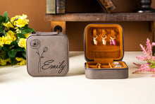 画像をギャラリービューアに読み込む, 名入れ誕生花ジュエリーボックス・ジュエリー収納・かわいい おしゃれ