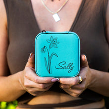 画像をギャラリービューアに読み込む, 名入れ誕生花ジュエリーボックス・ジュエリー収納・かわいい おしゃれ